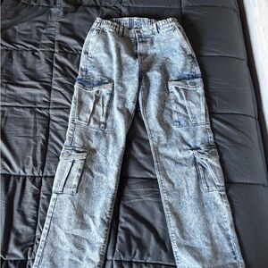 Women’s Stone Wash Cargo Pants